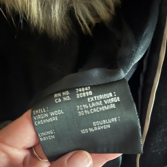 Raccoon/Cashmere Andrew Marc Peacoat - Picture 5 of 5